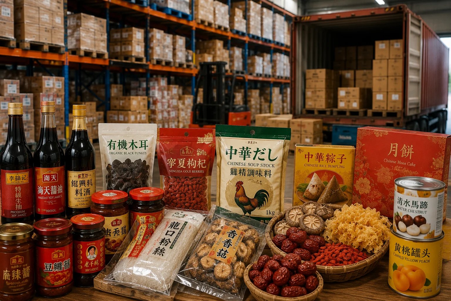 中国食品の輸入卸イメージ